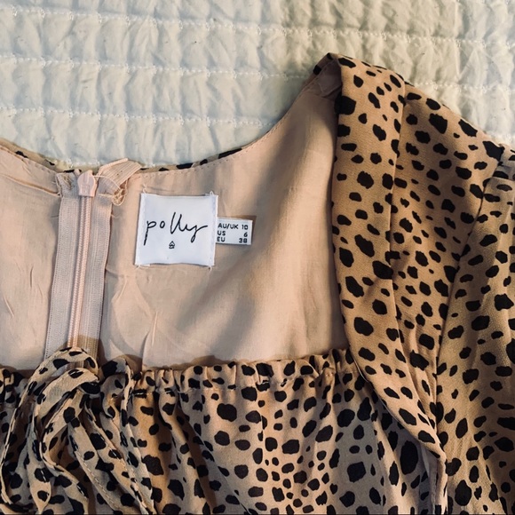 Princess Polly Ruched Spotted Mini Dress - Picture 2 of 3